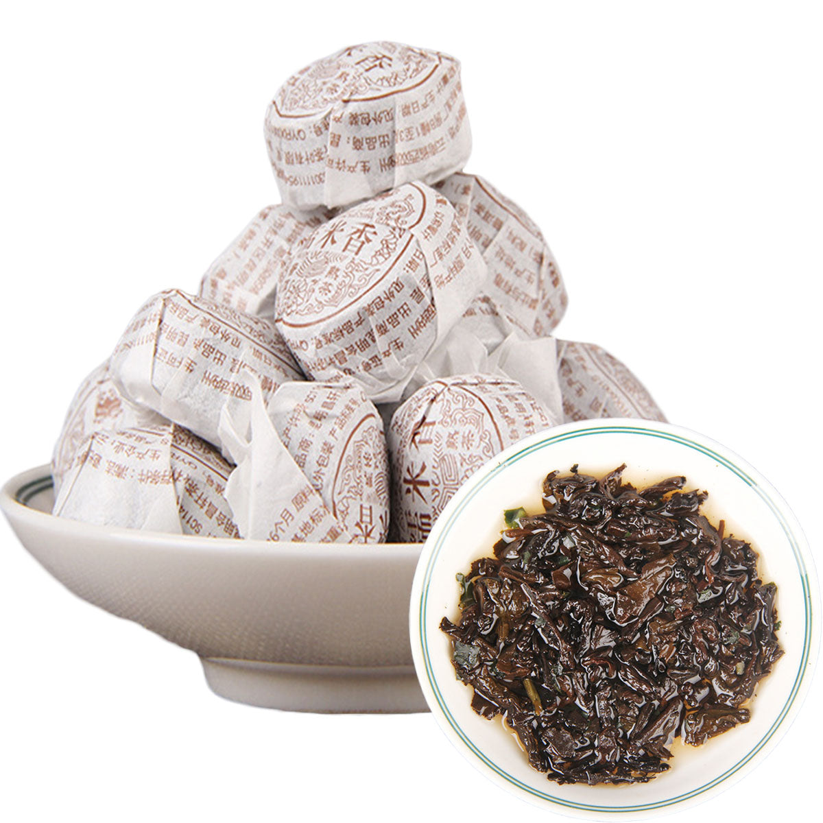 HelloYoung100g Yunnan Puerh Tea Glutinous Rice Flavor Puer Tuocha Black Tea Ripe Pu Er Tea Main image