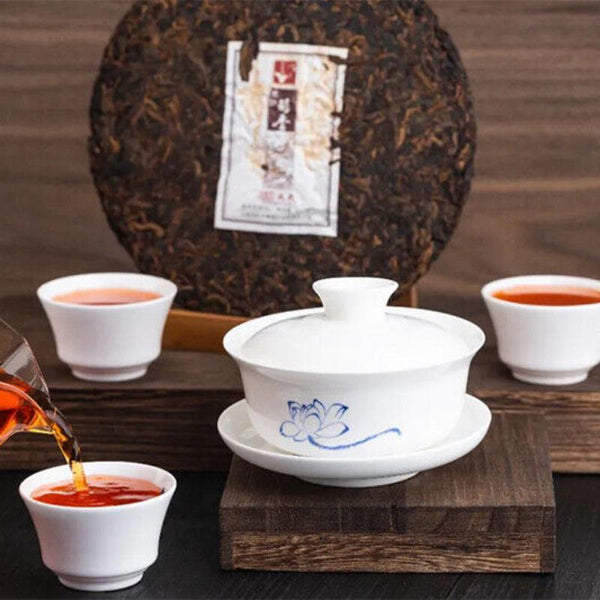 HelloYoungTea BEST Mengku Rongshi 2020 Shu Puer Mu Ye Chun Xiang Pu'er Ripe Pu-erh Tea 357g