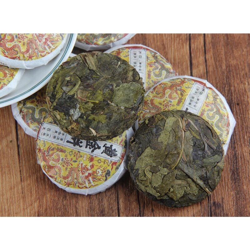 Spring Tea Ancient Tree Gold Cake Gold A Pu'er Tea Raw Tea Mini Small Cake Tea