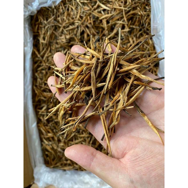 HelloYoungTea 250g Yunnan Black Tea Big Gold Needle Yunnan Fengqing Black Tea Big Gold Bud