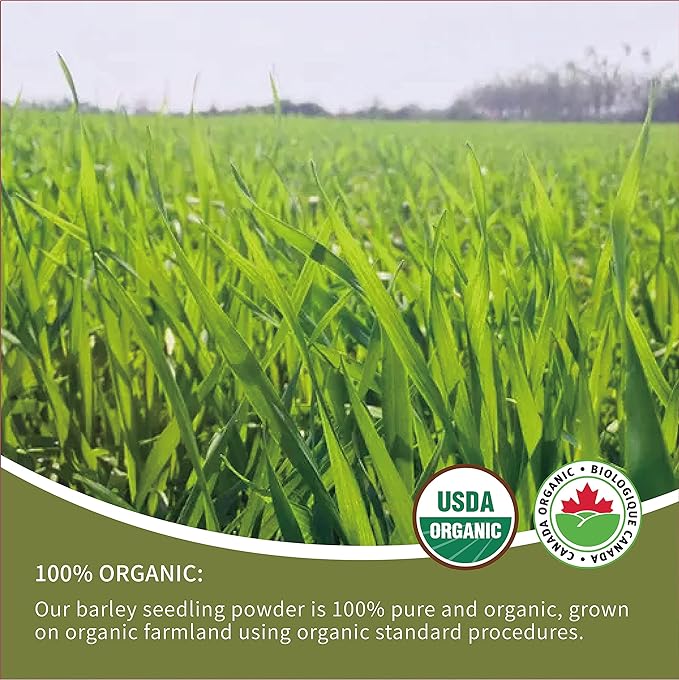 HelloYoung HelloYoung Imported Unsweetened Premium Organic Barley Grass 100% Pure&Natural Nutritionally Complete Mix into Smoothie or Juice