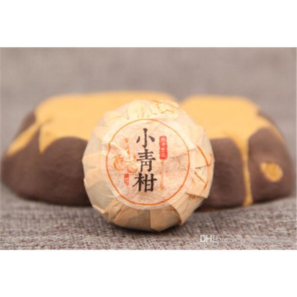 HelloYoungTea Yunnan Organic Ripe Pu-erh Tea Citrus Mini 100g