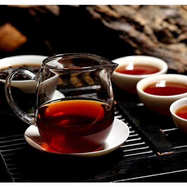 HelloYoungTea Yunnan Ban Zhang Aged Tree Collection Pu erh Ripe Cake 357g