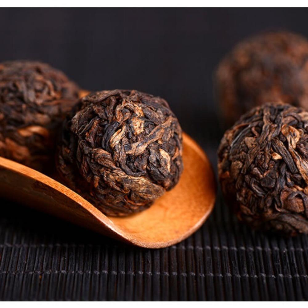 HelloYoungTea Yunnan Dragon Pearl Ripe Pu-erh Tea Premium Mini Tuo Balls 500g