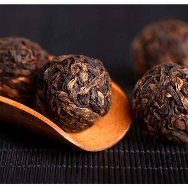HelloYoungTea Yunnan Dragon Pearl Ripe Pu-erh Tea Premium Mini Tuo Balls 500g