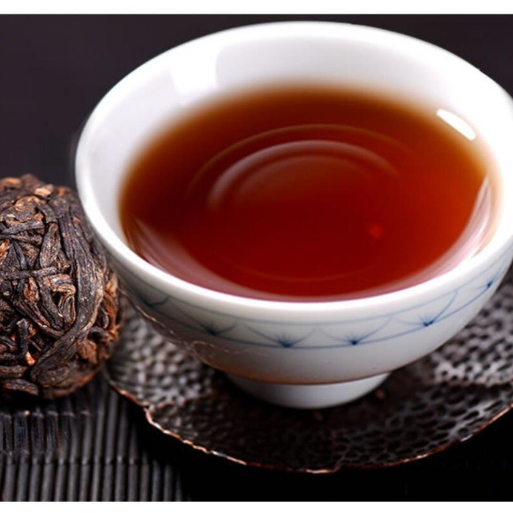 HelloYoungTea Yunnan Dragon Pearl Ripe Pu-erh Tea Premium Mini Tuo Balls 500g