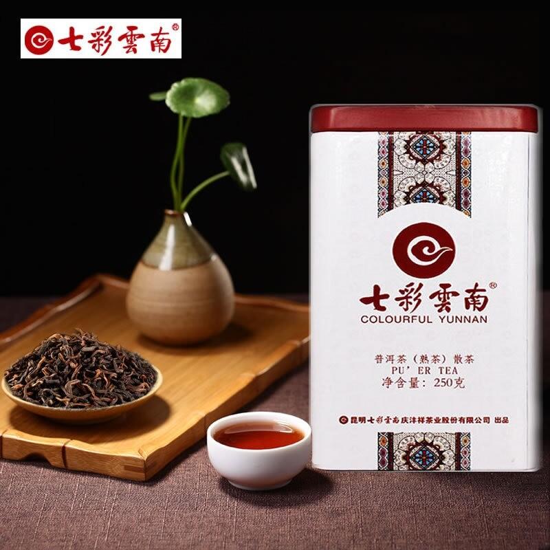 HelloYoungTea Yunnan Bulang Mountain Grade 1 Premium Pu-erh Ripe Loose Leaf Gift Box 250g