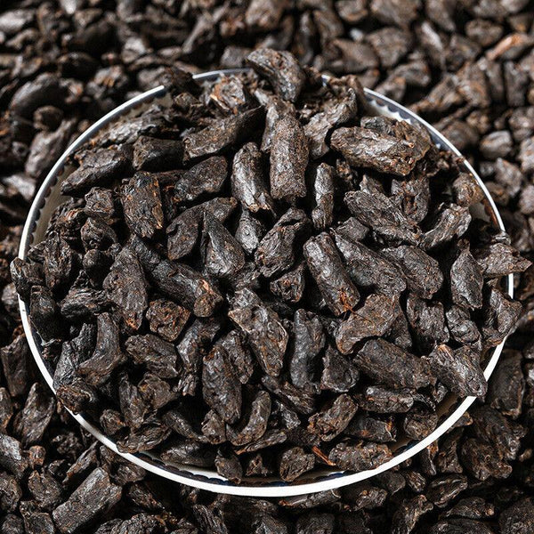 HelloYoungTea Yunnan Pu'er Tea Glutinous Rice Fragrant Tea Fossil Ripe Tea Menghai Old Tea