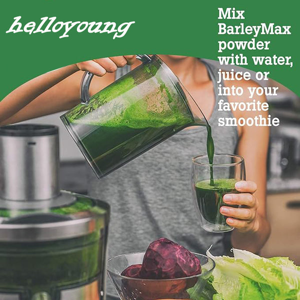 HelloYoung Organic Barley Grass Powder original 250g barley grass official store organic barley grass powder Natural Superfood, Vegan, Gluten Free, Non-GMO, Kosher