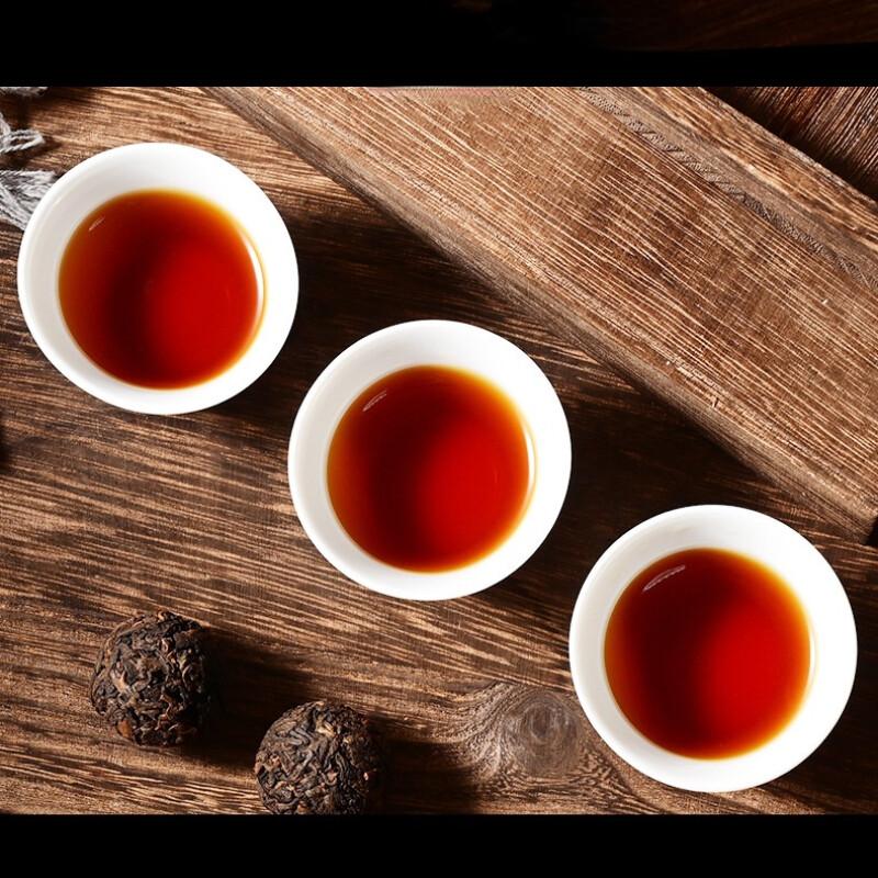 HelloYoungTea Yunnan Ripe Pu-Erh Dragon Ball Tea 250g Canned Box