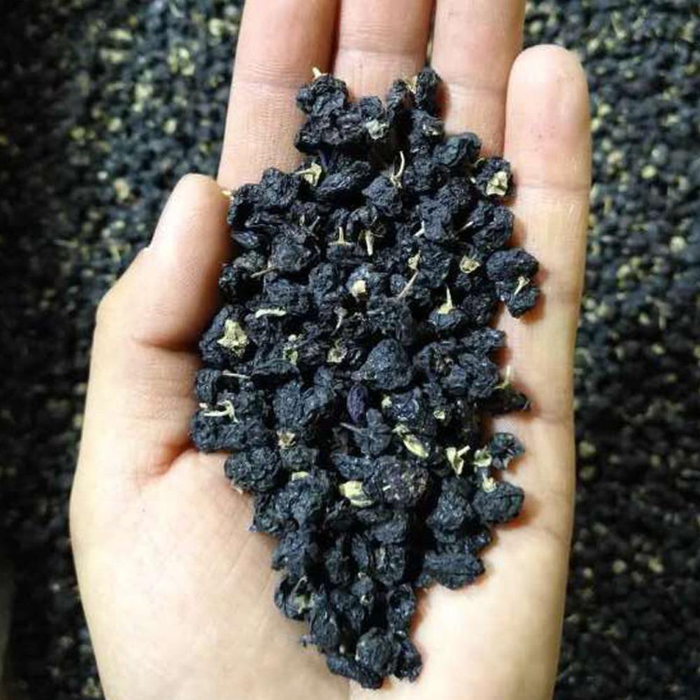 HelloYoungTea Dried Goji Berry Wild Black Wolfberry Herbal Tea Chinese Superfood