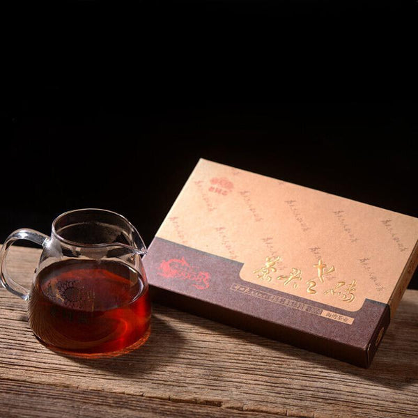 Haiwan 2018 Lao Tong Zhi 9908 Ripe Pu'er Lao Cha Tou Old Brick Shu Puer Tea 500g