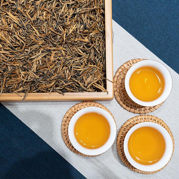 HelloYoungTea 500G Yunnan Black Tea Mini Gold Needle Fengqing Dian Hong Tea Small Gold Needle