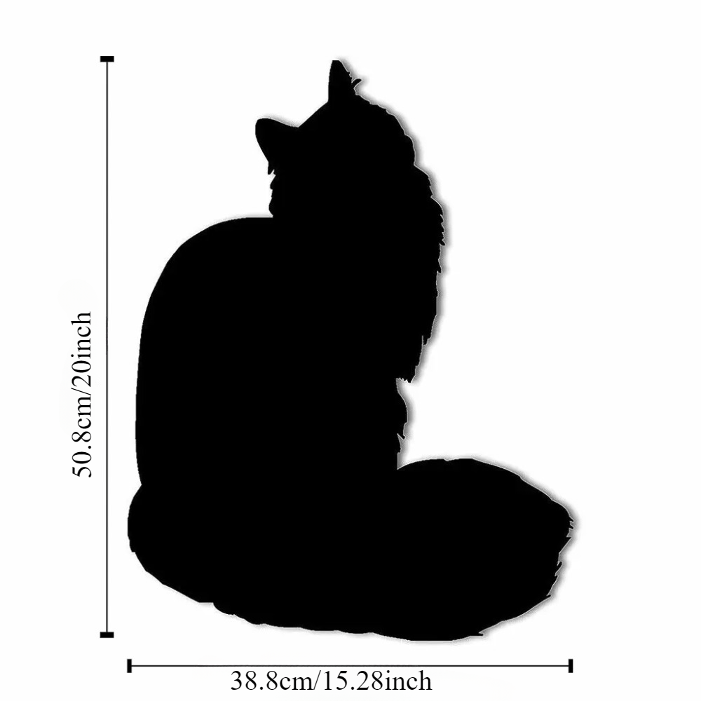 CIFbuy™ Wrought Iron Maine Coon Silhouette Sign - Premium Cat Breed Wall Art, Eye-Catching Feline Decor for Living Room & Bedroom, Rustic Iron Wall Hanging with Sophisticated Appeal, Collectible Figurines.