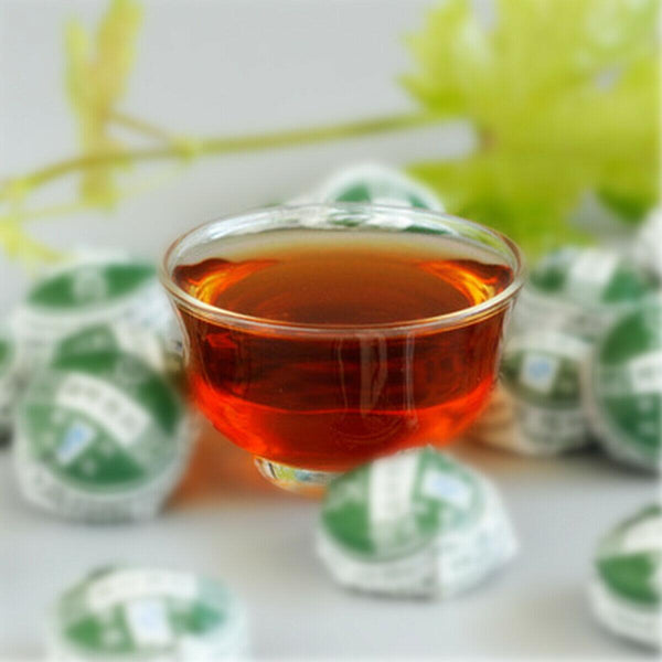 HelloYoungTea Yunnan Pu-erh Tuo Puer Tea Ripe Puer Lotus leaf Chinese Health Tea Cake
