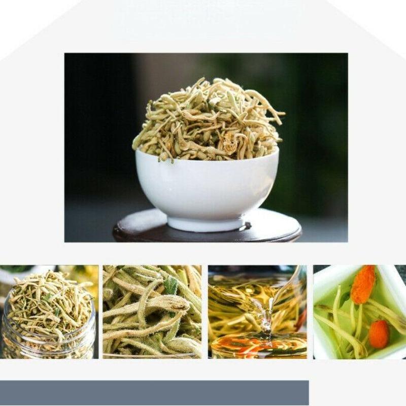HelloYoungTea Natural Honeysuckle Herbal Tea Classical Jinyinhua Chinese Organic Flower Tea 40g