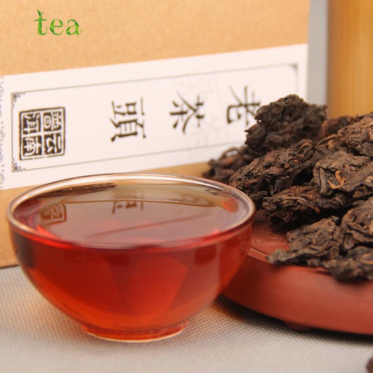 2005 Pu-erh Tea Old Tea Head Yunnan Pu-erh Golden Bud Ripe Loose Tea Old Tea Head Nibs 150g 2005年普洱茶老茶头 云南普洱金芽熟散茶 老茶头芽头 150克