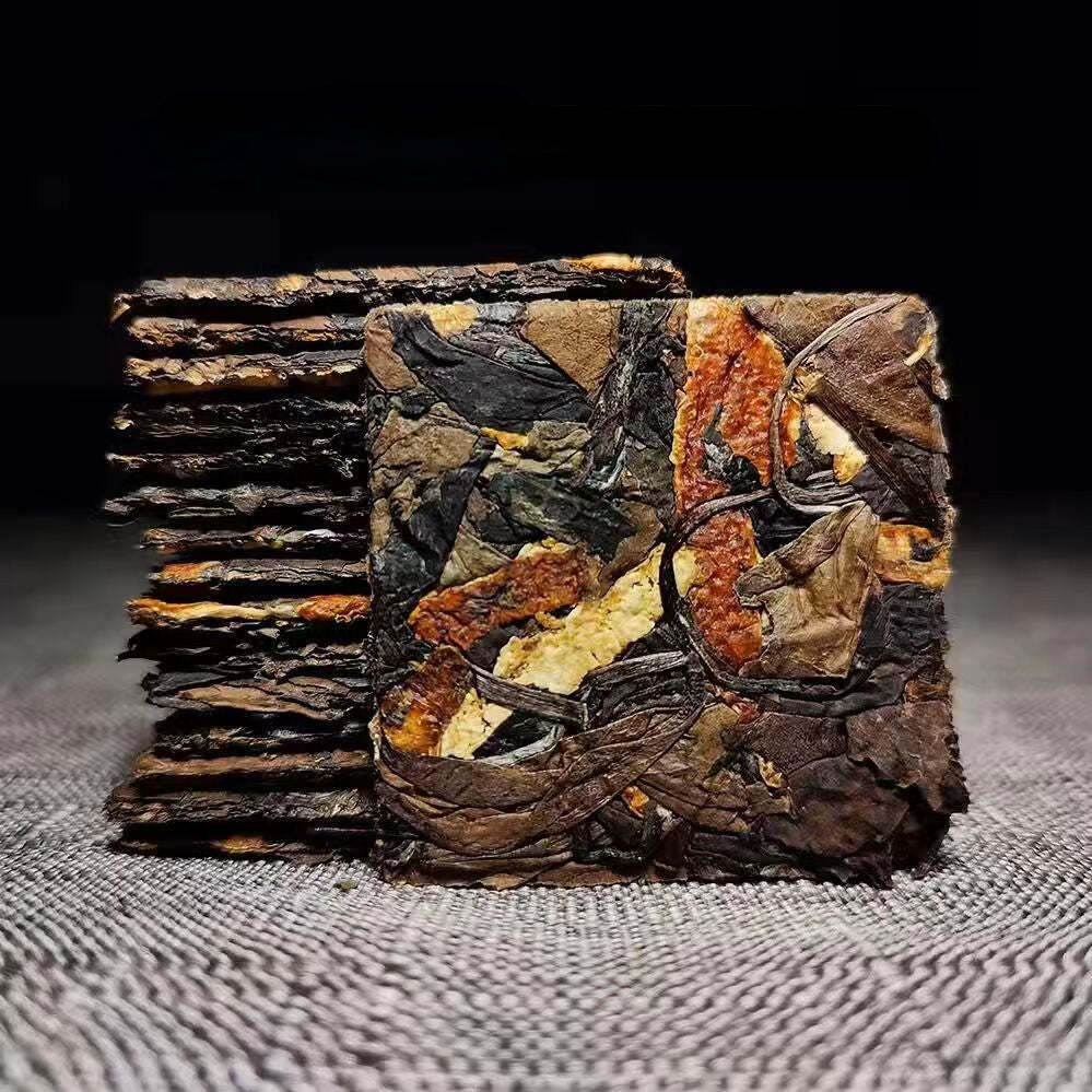 HelloYoungTea 250g Tangerine Peel White Tea Fuding White Tea Portable Mini Tea Brick Benefits