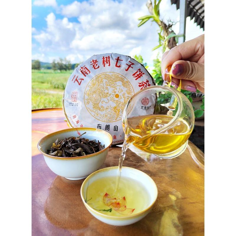 Yunnan Menghai Pu'er Tea Brown Mountain Early Spring Arbor Pu'er Raw Tea Cake