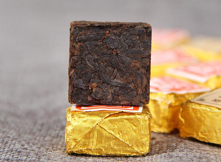 HelloYoungTea Yunnan 'Jia' Word Mini Tea Brick Shu Pu Er Pu-erh Ripe Tea Aged Puerh Brick 250g