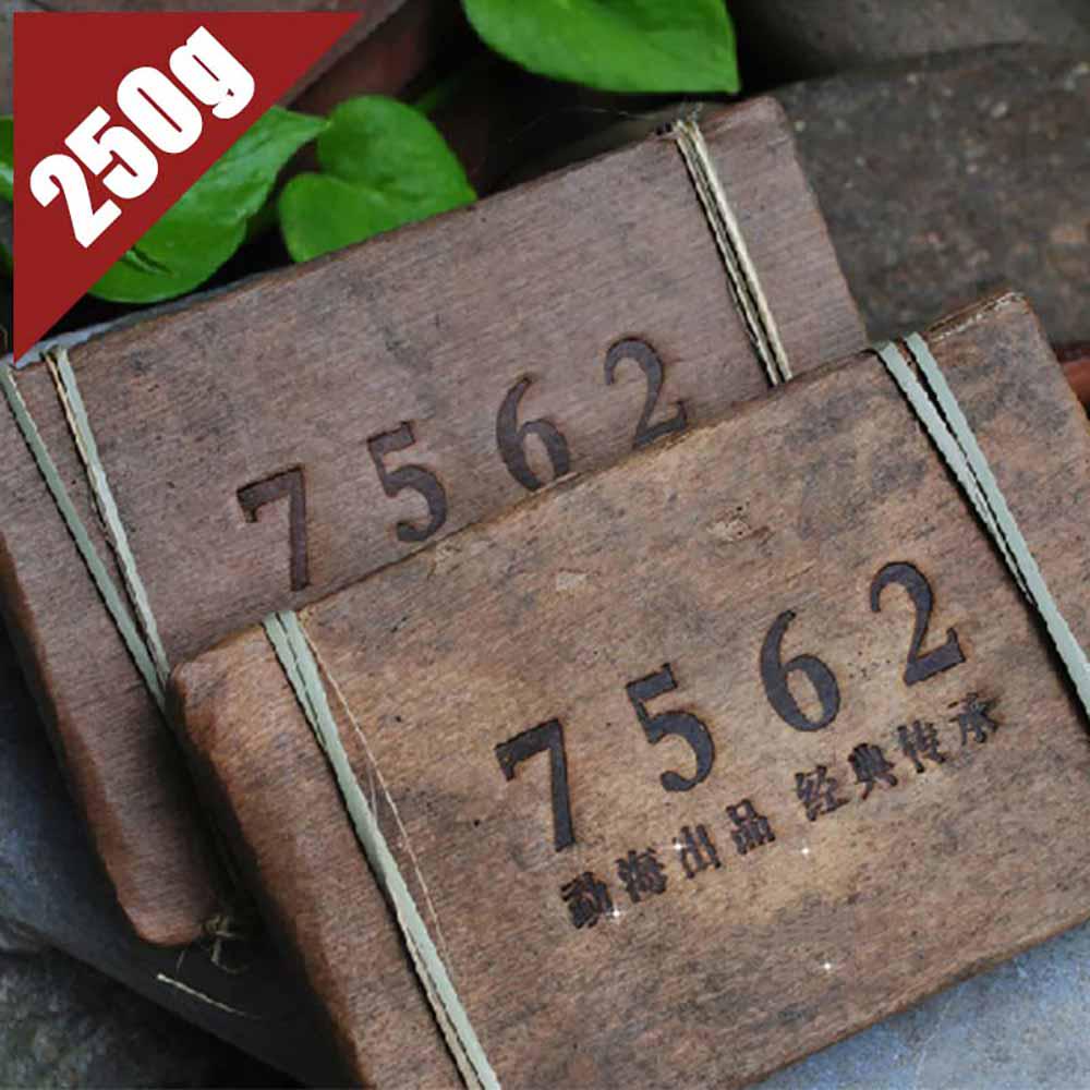 HelloYoungTea 2008 Yunnan Ripe Pu-erh Tea 7562 Pu-erh Brick, 250g