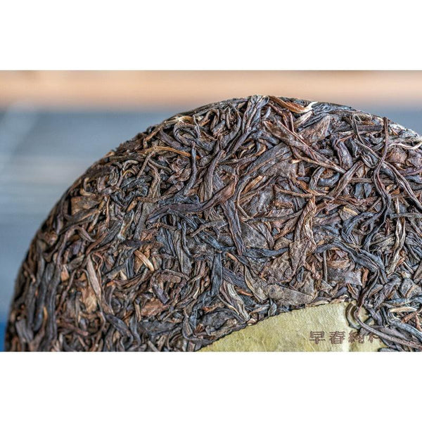 HelloYoungTea 357g Yunnan Yiwu Wild Release Ancient Tree Tea Cake Aged Pu-erh Raw Tea