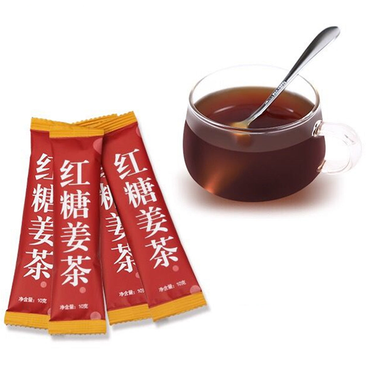 HelloYoung1-50 pcs Sweet Brown Sugar Ginger Tea Candy Instant Tea Women Health Care Nourishing Black Tea Main image