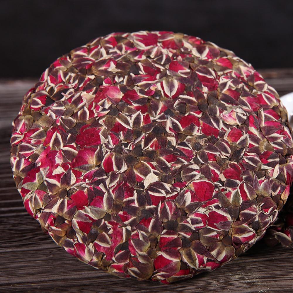 HelloYoungTea Dried Rose Buds Flower Tea Cake Natural Herbal Infusion Premium Quality