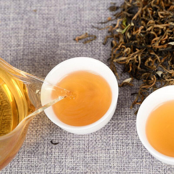 HelloYoungTea Yunnan Tea Jasmine Dian Hong Tea Jasmine Mao Feng Dian Hong Tea 100g 3.5 Oz