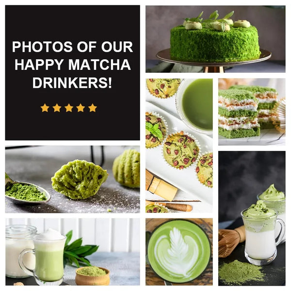 HelloYoung Matcha Latte - Green Tea Powder with Shelf Stable Probiotics and Fiber, Sugar Free Keto Diet Friendly, Vegan, Detox and Destress, Antioxidants, Authentic matcha green tea powder