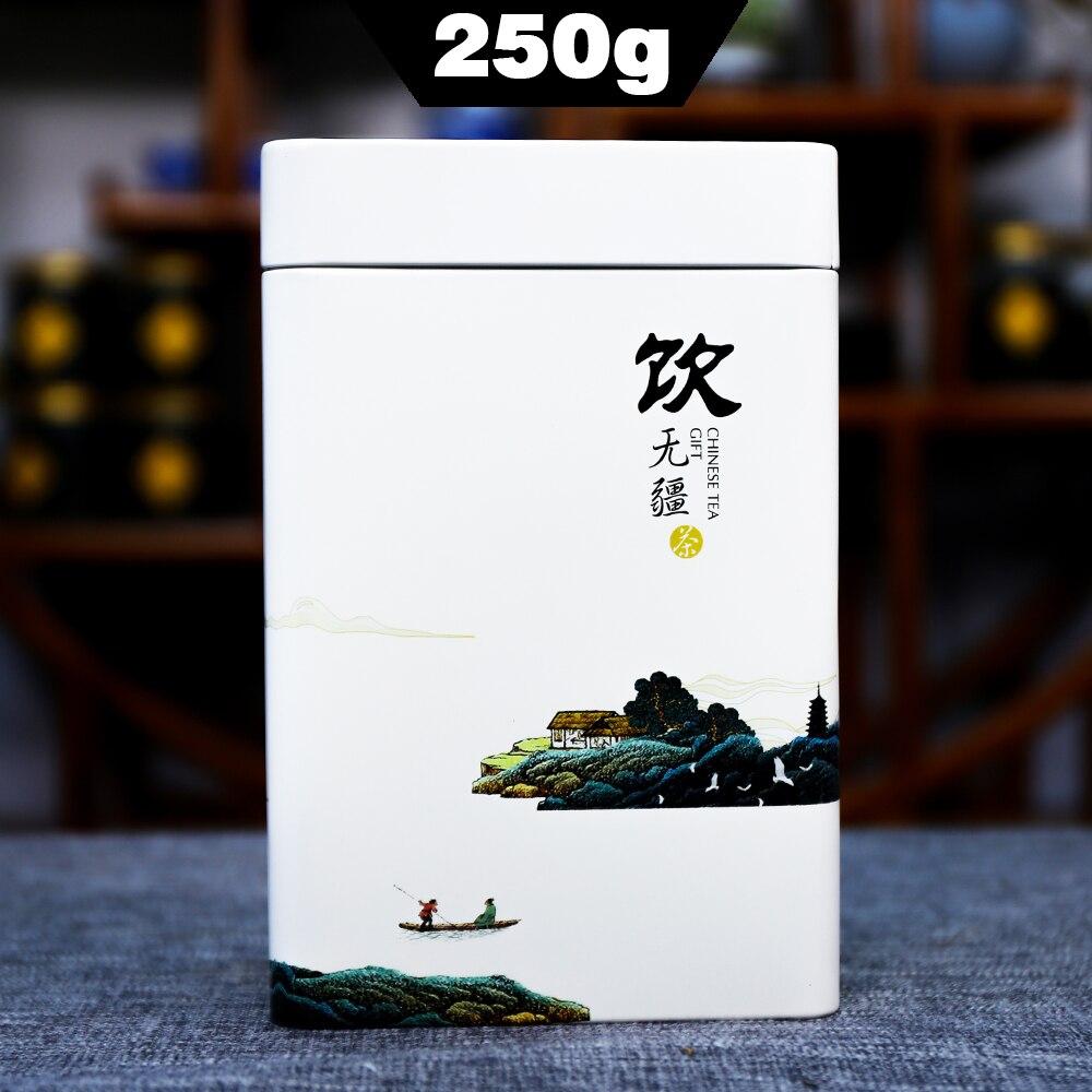HelloYoungTea 2023 Jasmine Tea King Green Chinese Tea Silver Needle Jasmine Scented Green Tea in Metal Box 250g