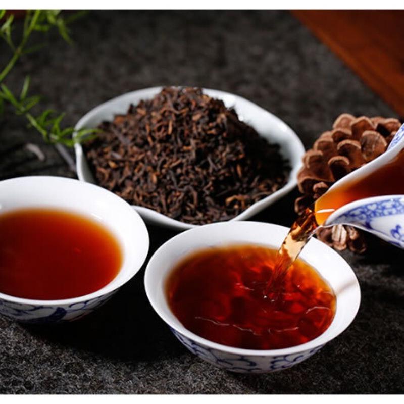 HelloYoungTea Yunnan Bulang Mountain Grade 1 Premium Pu-erh Ripe Loose Leaf Gift Box 250g