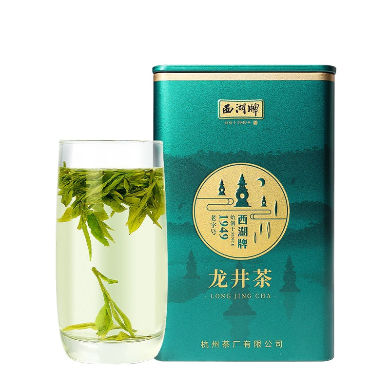 HelloYoung West Lake Longjing Tea Before The Rain Green Fragrant Tea 西湖牌 龙井茶叶 雨前浓香新茶100g