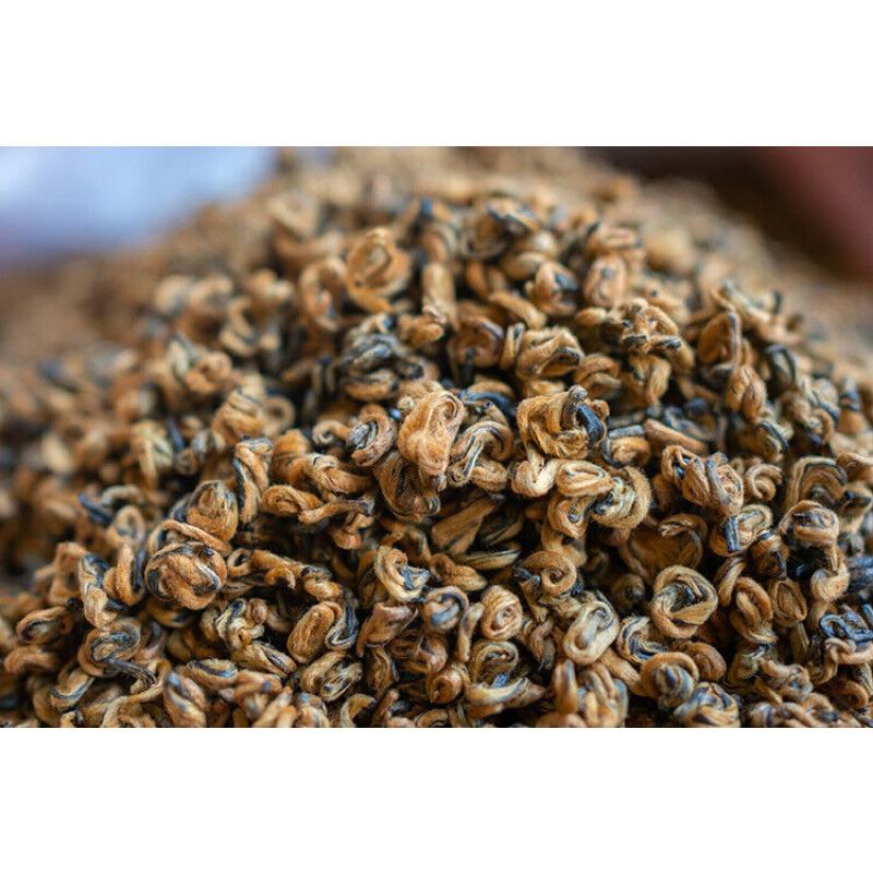 Fengqing Dian Hong Tea Gold Snail Spring Tea Yunnan Black Tea Red Snail Gold Bud