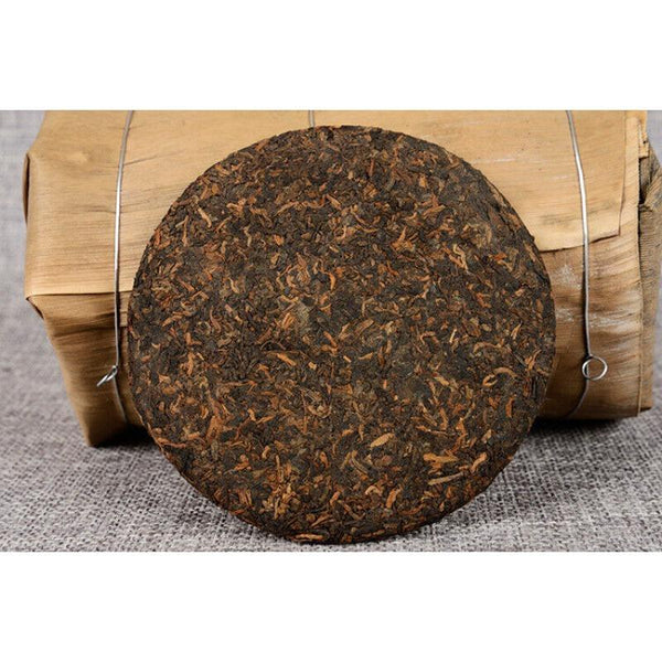 HelloYoungTea Yunnan Pu'er Tea Ancient Tree Ripe Tea Cake 100g Ripe Tea Ancient Tree Ripe Tea