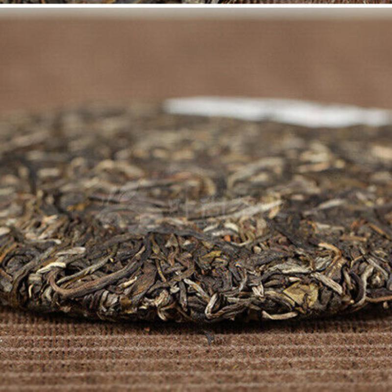 HelloYoungTea 2016 Xiaguan Qian Jia Zhai Wild Aged Old Tree Round Cake Puer Raw Pu'er Tea 357g