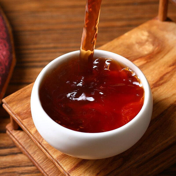 HelloYoungTea 357g Yunnan Tea Pu'er Tea Old Ban Zhang Pu'er Tea Cake Seven Seed Cake Tea