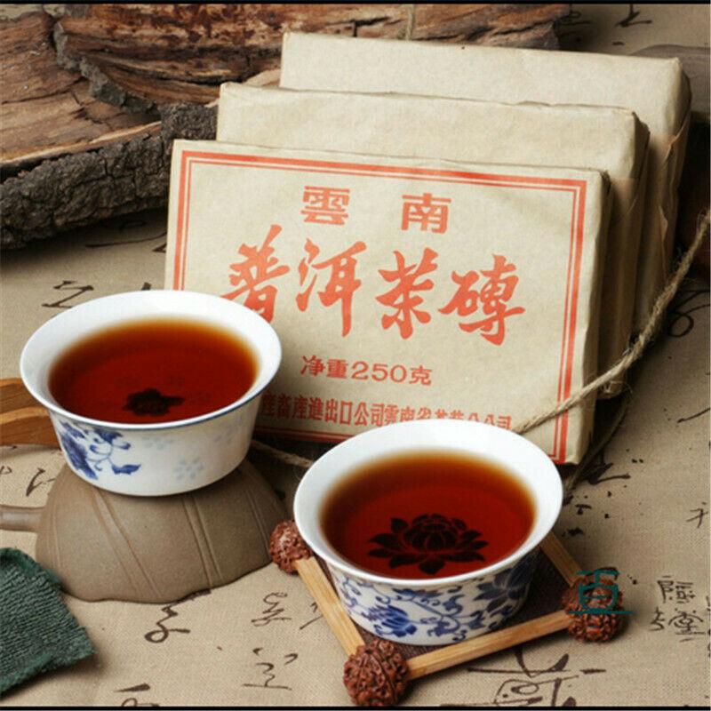 HelloYoungTea 1999  Chinese Old Pu'er Brick Tea Organic famous Tea brand 7581 Pu erh Tea Cake