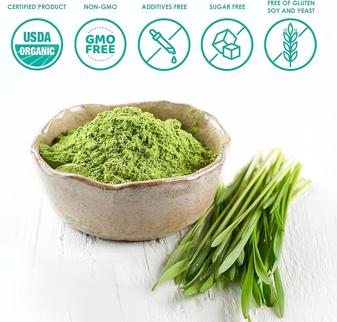 HelloYoung HelloYoung Imported Unsweetened Premium Organic Barley Grass Powder 250g burning fat, purifying liver, lowering cholesterol, beautiful skin