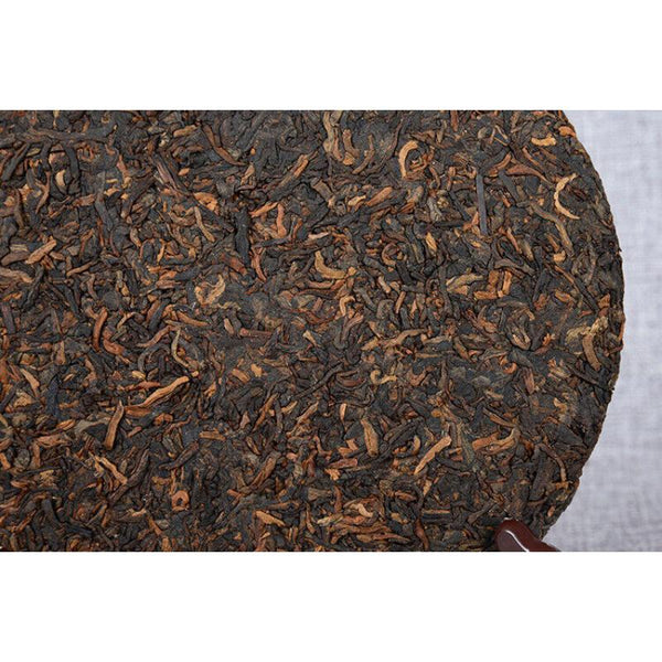 357g Top Black Tea Yunnan Pu-erh Tea Ancient Tree Pu-erh Ripe Cake Health Care