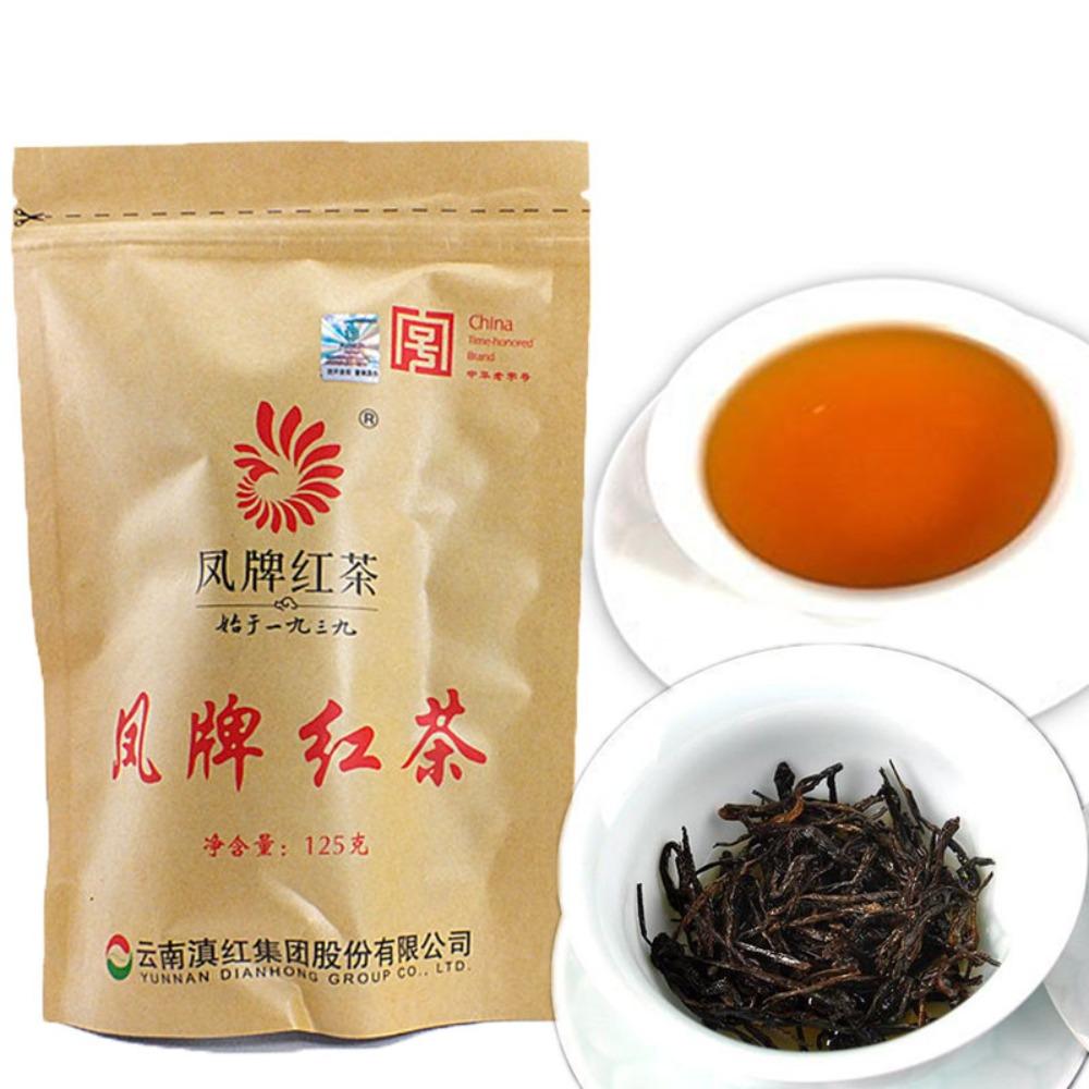 HelloYoungTea Yunnan Black Tea Dianhong Loose Leaf 125g Premium Feng Tea Brand Rich Flavor Strong Aroma