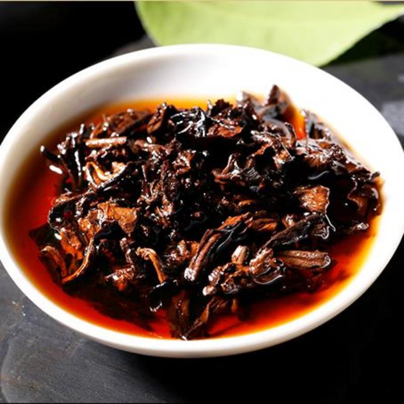 HelloYoungTea Authentic Aged Pu-erh Ripe Tea Cake 2007 Yunnan Puerh Tea Pu'er Cooked Tea 710g