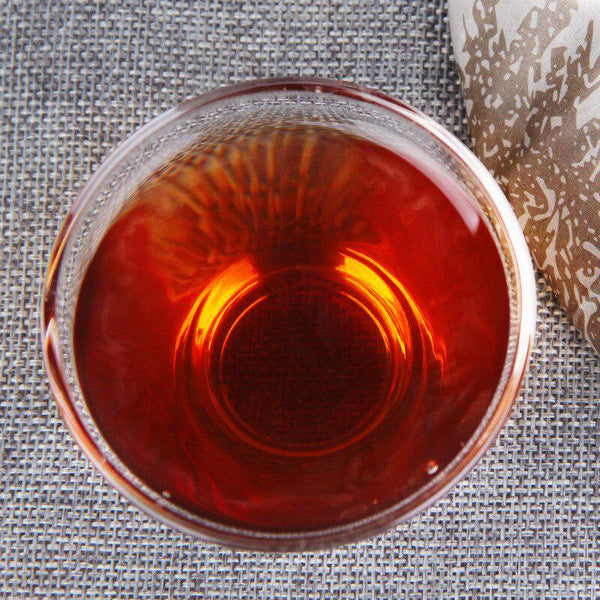 HelloYoungTea 2015/2019 Yiwu Old Tree Shou Pu'er Tea Cake Aged Ripe Pu'er 357g, Sent Randomly