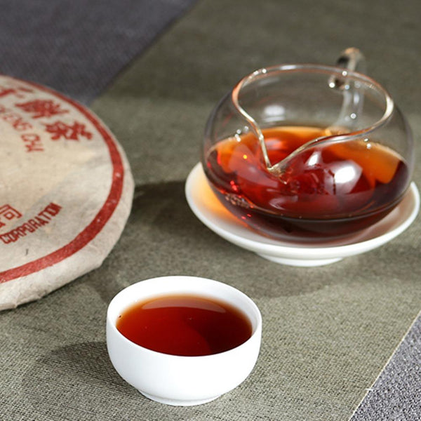 HelloYoungTea 357g Yunnan Pu-erh Tea Cake Ripe Black Tea Premium Chinese Puerh