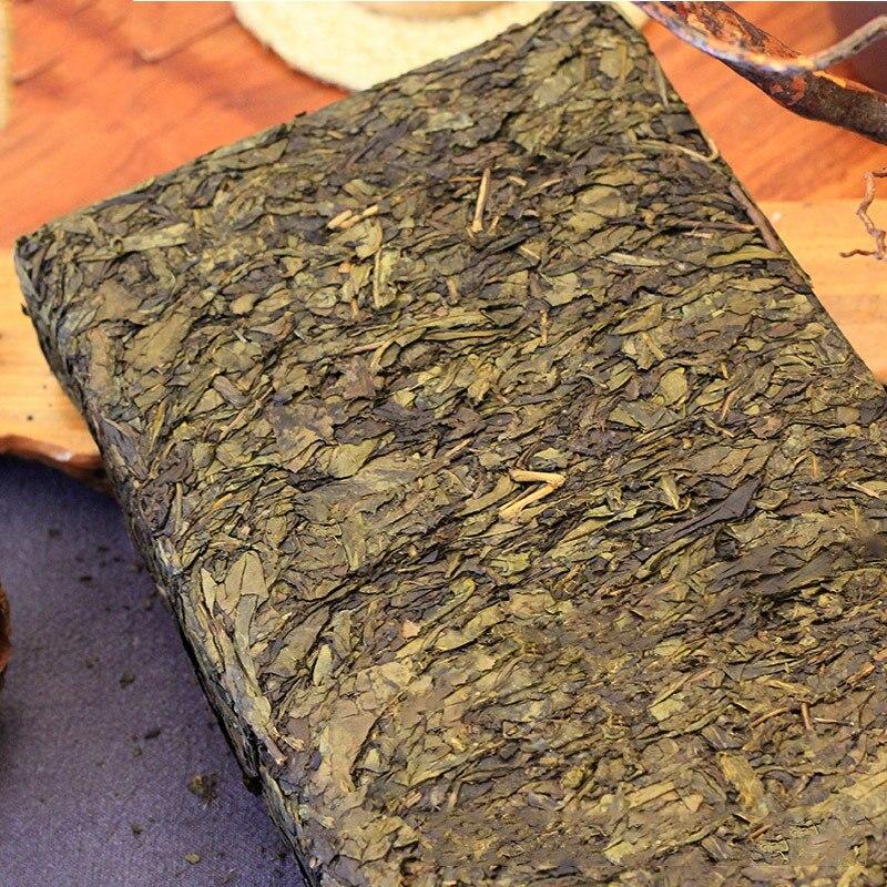 HelloYoungTea 2015 Aanhua Fu Cha Aged Dark Tea, Pressed Dark Tea with Golden Flower, 950g