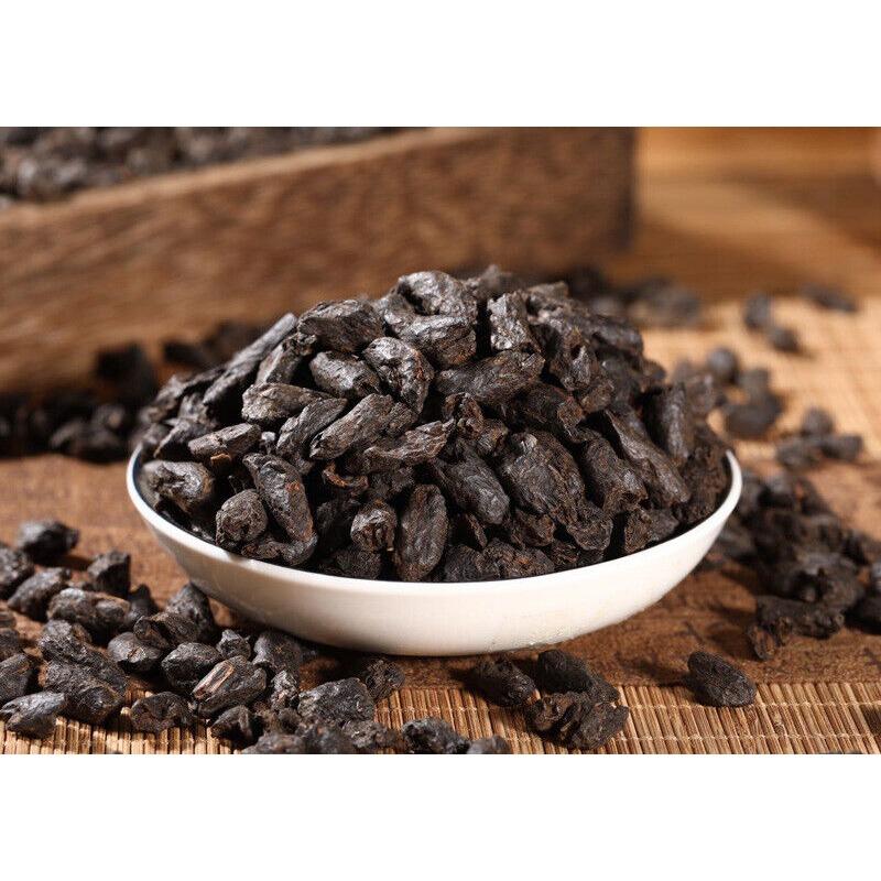 HelloYoungTea 250G Yunnan Pu'er Ripe Tea Glutinous Rice Fragrant Tea Fossil Broken Silver Tea