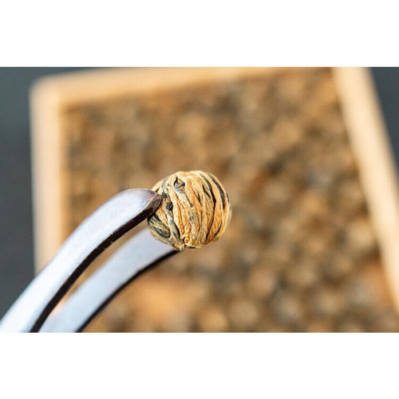 HelloYoungTea 500G Fengqing Work Dian Hong Tea Hydrangea Dragon Pearl Gold Ball Black Tea