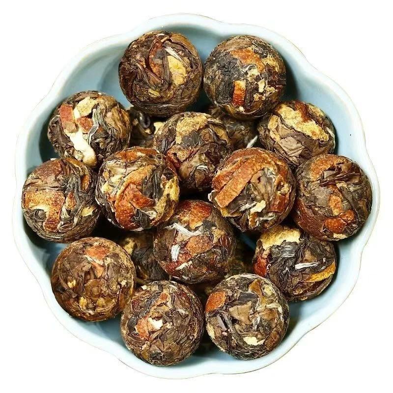 HelloYoungTea 250g White Tea Stuffed Tangerine Orange Fuding Chenpi Bai Cha Aged Shou Mei new