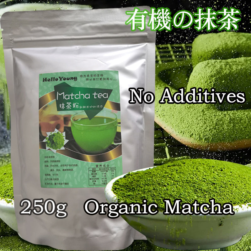HelloYoung Matcha Green Tea Powder Organic Japanese Ceremonial Grade Antioxidants Energy Boost slimming diet drink for loss weight matcha powder for baking