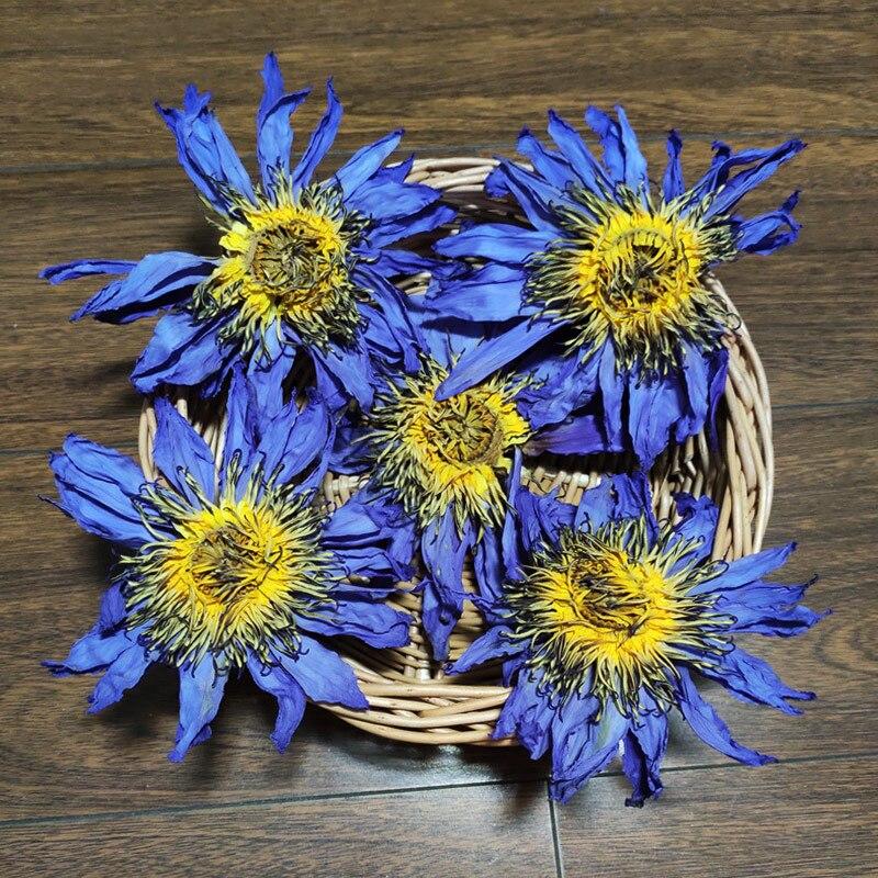 HelloYoungTea 2023 New Blue Lotus Flower Tea, Fresh Egyptian Blue Water Lilies, Dried Blue Lotus Flowers, 50g 2023年新品蓝莲花茶，埃及新鲜蓝睡莲，干蓝莲花，50克